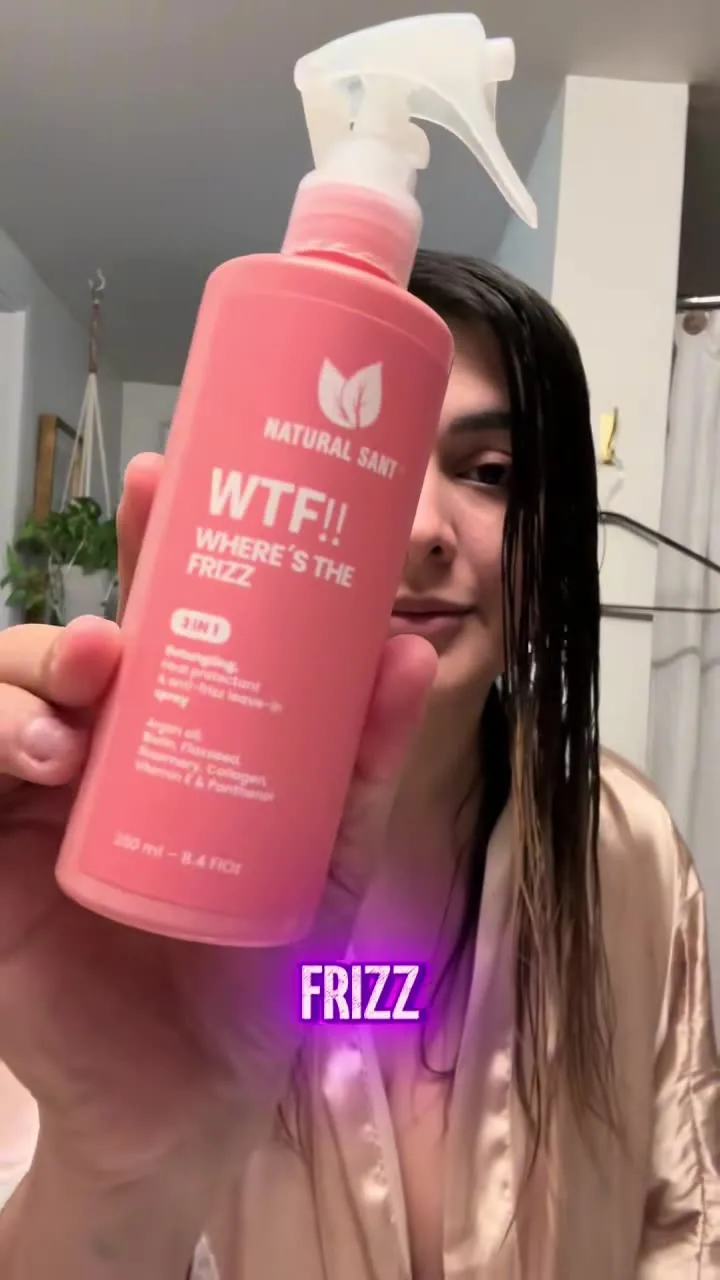Anti-Frizz Spray — Wet to Dry — still from a UGC video by Content Beast